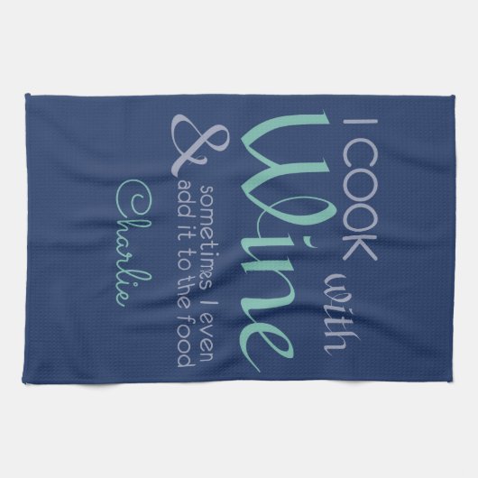 Wine Quote keukenhanddoeken (Horizontaal)