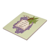 Wine Quote Tile Trivet Tegeltje (Zijkant)