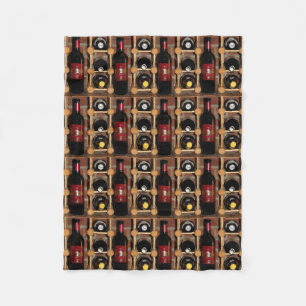 Wine Rack Fleece Blanket