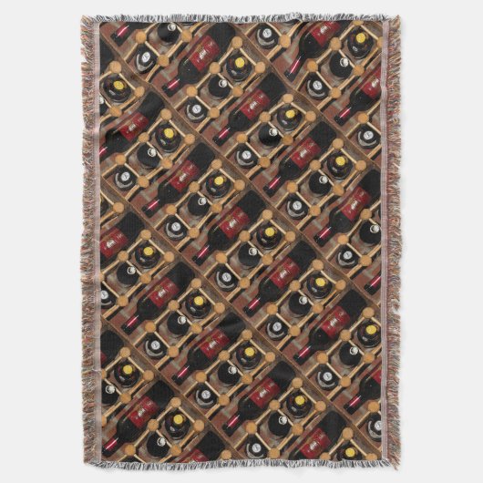 Wine Rack Throw Blanket Deken (Voorkant Verticaal)