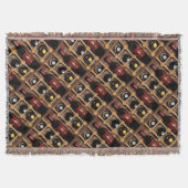 Wine Rack Throw Blanket Deken (Voorkant)