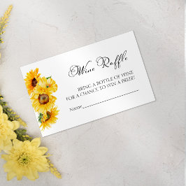 Wine Raffle Game | Zonnebloem Herfst Vrijgezellenf Informatiekaartje