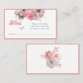 Wine Raffle Wedding Vrijgezellenfeest Card Plaatskaartje (Voorkant / Achterkant)