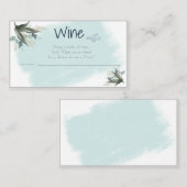 Wine Raffle Wedding Vrijgezellenfeest Card Plaatskaartje (Voorkant / Achterkant)