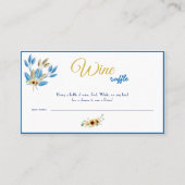 Wine Raffle Wedding Vrijgezellenfeest Card Plaatskaartje (Voorkant)