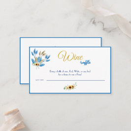 Wine Raffle Wedding Vrijgezellenfeest Card Plaatskaartje