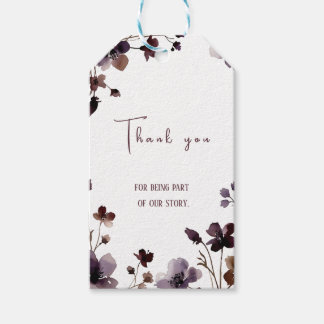 Wine Red Plum Mauve Fall Floral Wedding Cadeaulabel