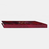 Wine Red Satin Kijk Weddenschap Boek (Rug)