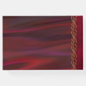 Wine Red Satin Kijk Weddenschap Boek (Achterkant)
