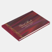 Wine Red Satin Kijk Weddenschap Boek (Hoek)