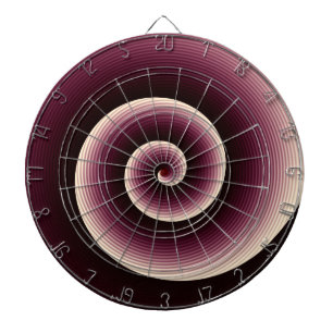 Wine Red Spiral Pattern Dartbord