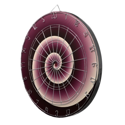 Wine Red Spiral Pattern Dartbord (Voorkant Rechts)