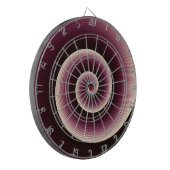 Wine Red Spiral Pattern Dartbord (Voorkant Links)