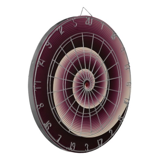 Wine Red Spiral Pattern Dartbord (Voorkant Links)