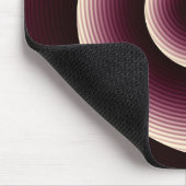 Wine Red Spiral Pattern Muismat (Hoek)
