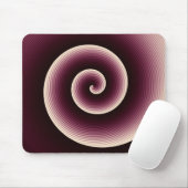 Wine Red Spiral Pattern Muismat (Met muis)