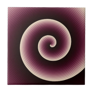 Wine Red Twirl Tegeltje