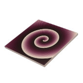 Wine Red Twirl Tegeltje (Zijkant)