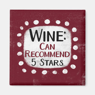 Wine Review 5 sterren koelkastmagneet Magneet