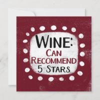 Wine Review 5 sterren Wenskaart