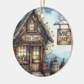 WINE Shop Keramisch Ornament (Links)