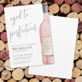 Wine Simple 50th Birthday Party Kaart