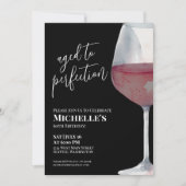 Wine Simple Sixty 60th Birthday Party Kaart (Voorkant)