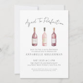 Wine Simple Sixty 60th Birthday Party Kaart (Voorkant)