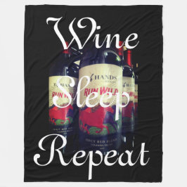 Wine Slaap Herhalen Fleece Deken