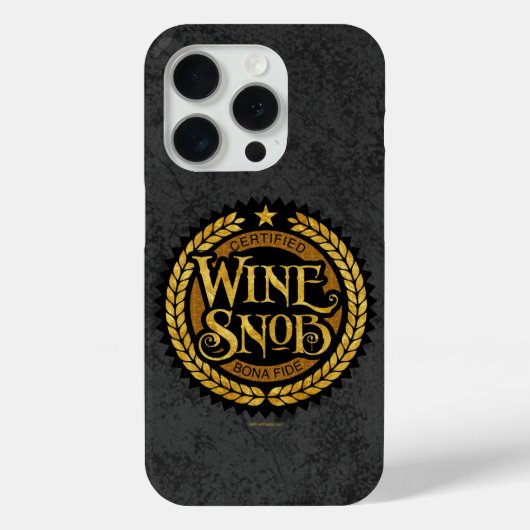 Wine Snob Hoesje-Mate iPhone Case (Achterkant)