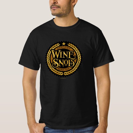 Wine Snob T-shirt (Voorkant)
