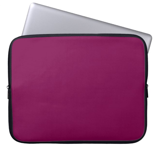 Wine Solid Color-laptophoes Laptop Sleeve (Voorkant)