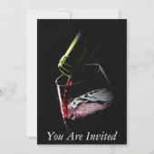 Wine Sommelier Invitation Card Kaart (Voorkant)