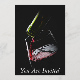 Wine Sommelier Invitation Card Kaart