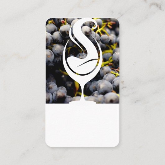 Wine Splash Logo | Druiven Visitekaartje (Achterkant)