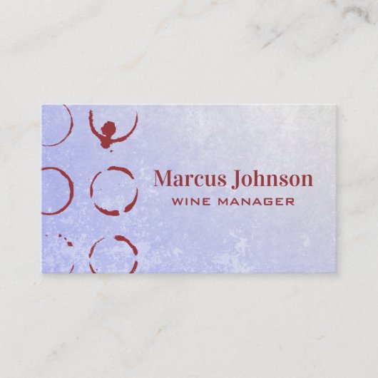 Wine Stain | Achtergrond Visitekaartje (Voorkant)