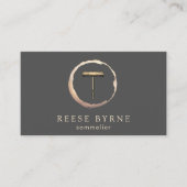 Wine Stain Kurkentrekker Sommelier Bartender Busin Visitekaartje (Voorkant)