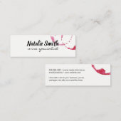 Wine Stain Mini Visitekaartje (Voorkant / Achterkant)