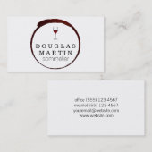 Wine Stain | Rode artistieke II Visitekaartje (Voorkant / Achterkant)