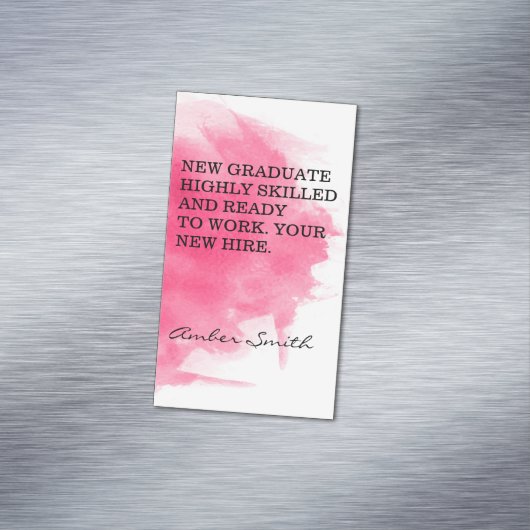 Wine Stain | WATERVERF | Cheers Magnetisch Visitekaartje (Voorbeeld)