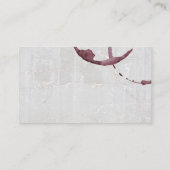 Wine Stain | Wijnfles | Marmer Visitekaartje (Achterkant)
