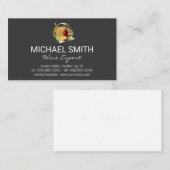 Wine Stain | Wijnflesjes en -druiven Visitekaartje (Voorkant / Achterkant)