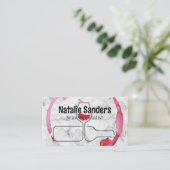 Wine Stain | Winnerij-Logo Visitekaartje (Staand voorkant)