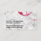 Wine Stain | Winnerij-Logo Visitekaartje (Achterkant)