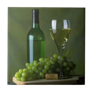 Wine still Life Tile Trivet Tegeltje