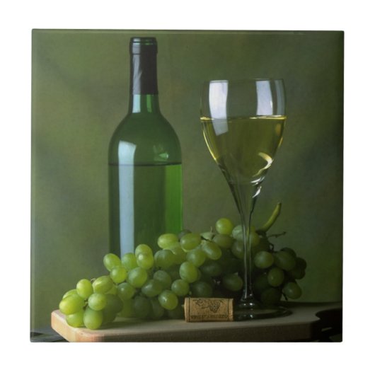 Wine still Life Tile Trivet Tegeltje (Voorkant)