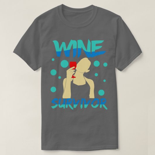 Wine Survivor T-shirt (Design voorkant)