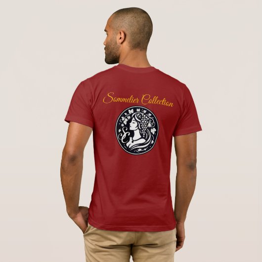 Wine T-Shirt Sommelier Collection (Achterkant volledig)