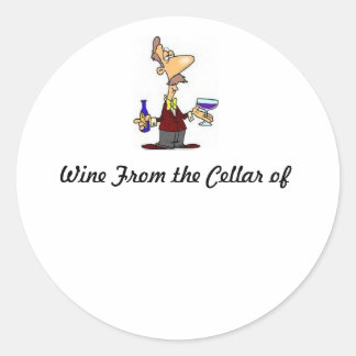 Wine_Taster, wijn uit de kelder van Ronde Sticker