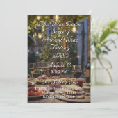 Wine Tasting Evening Invitation Kaart (Staand voorkant)